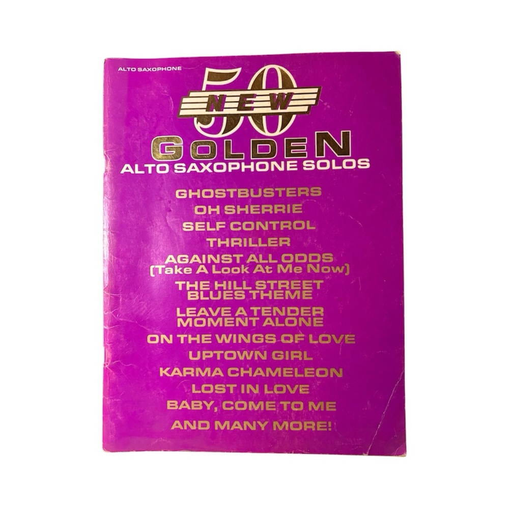 Alto Saxophone Solos 1984 Book